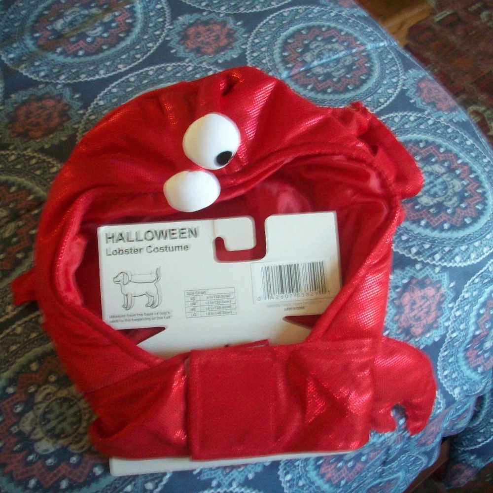 Lobster Pet Dog Costume Pet Halloween Costume for Dogs Large Fetchware NWT (Lab)